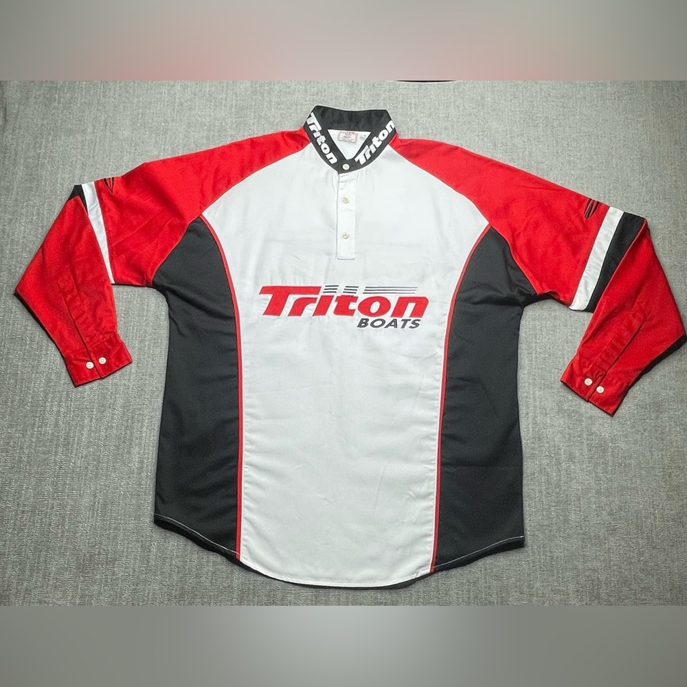 Triton Boat Long sleeve Fishing shirt size Medium